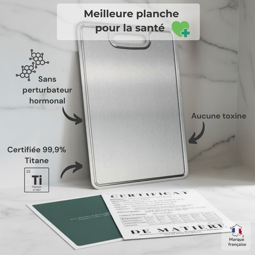 Robustes und hygienisches Schneidebrett aus Titan