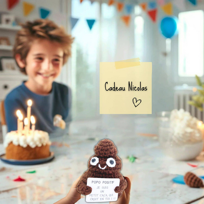 Kleiner dekorativer Begleiter mit positiver Botschaft