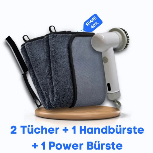 Kit de nettoyage avec brosse électrique puissante