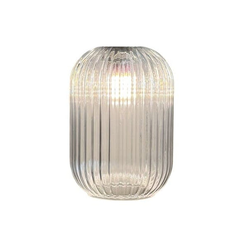 Lampadaire décoratif en verre texturé