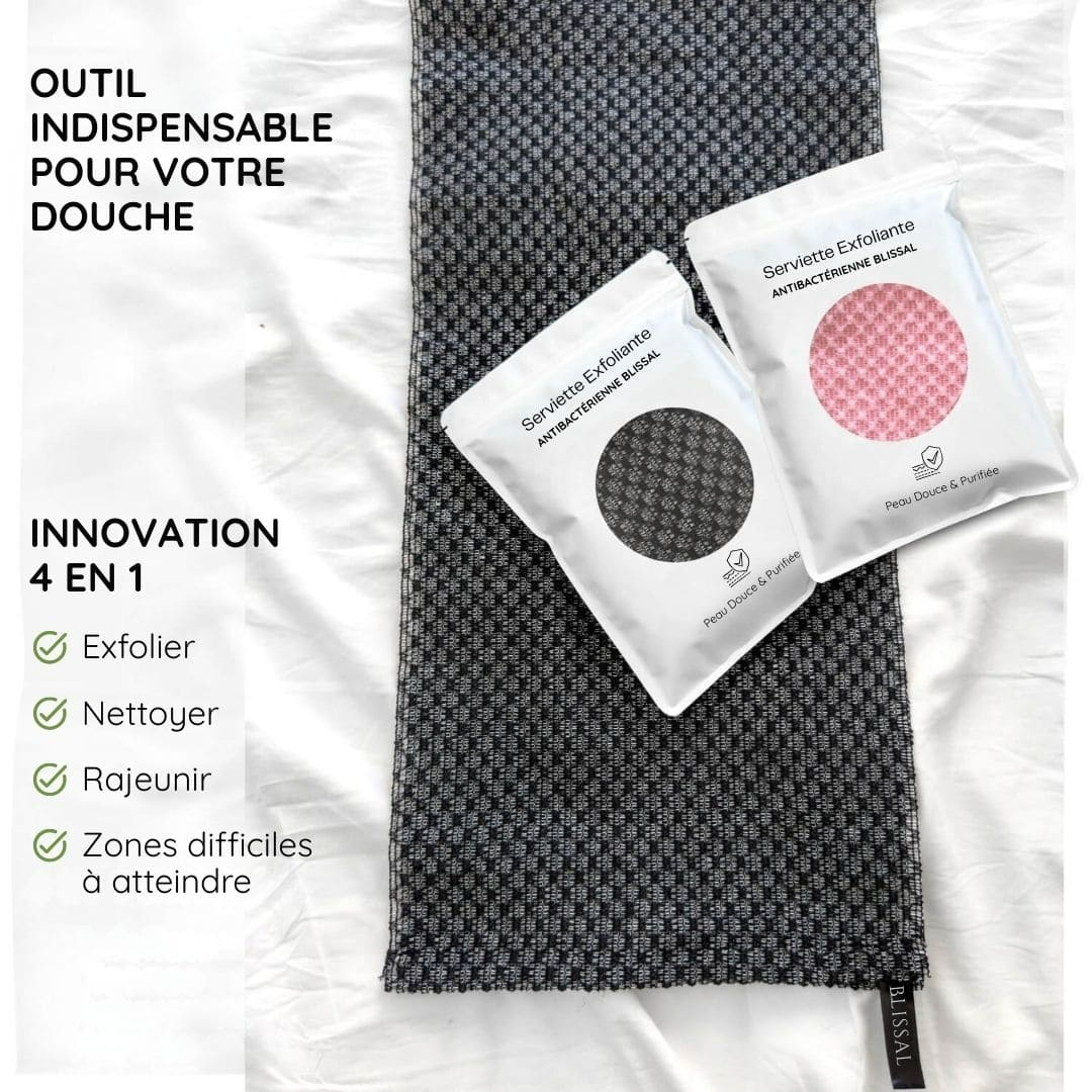 Serviette Exfoliante pour Douche