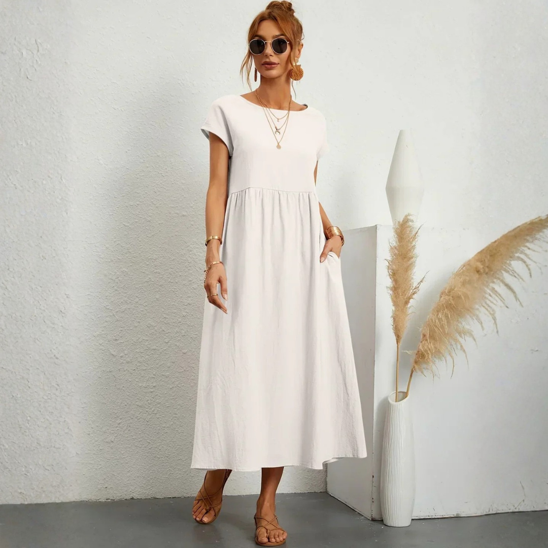 Robe longue fluide femme élégante et confortable été