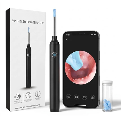 Nettoyeur d’Oreilles Visuel HD avec Caméra Intégrée