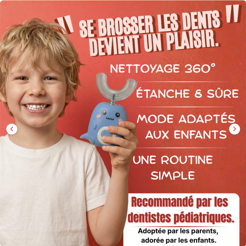 Brosse à dents 360° pour enfants