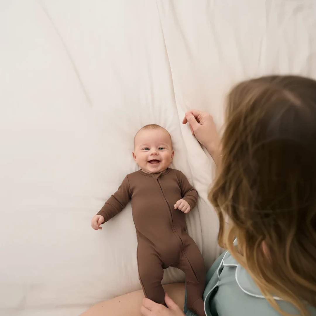 Pyjama bébé en bambou évolutif doux et confortable