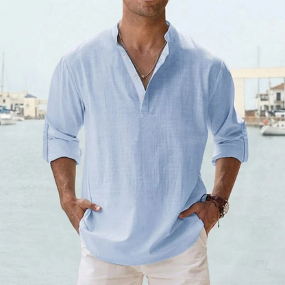 Chemise lin respirant homme été léger