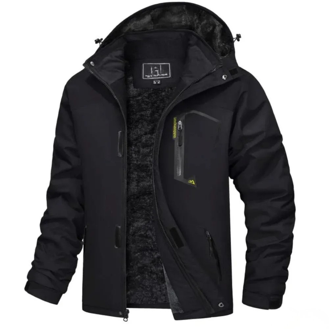 Parka d'hiver chaude doublée polaire