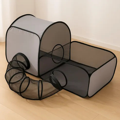 Katzenspielhaus mit Tunnel