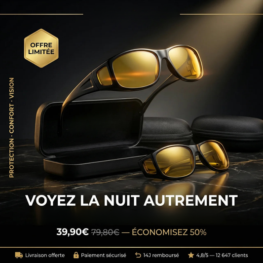 Lunettes de Conduite Vision Nocturne HD