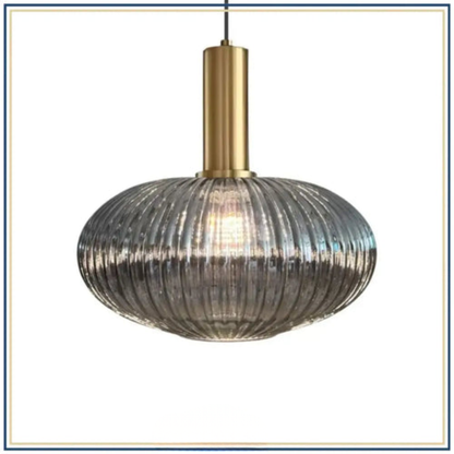 Lampadaire décoratif en verre texturé