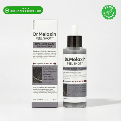 Exfoliant pour le visage au riz noir