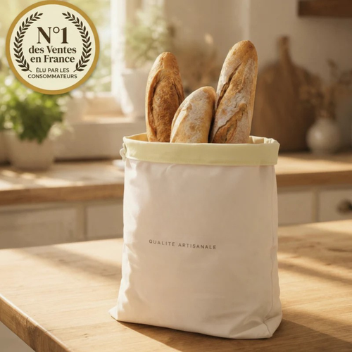 Sac conservation pain tissu naturel