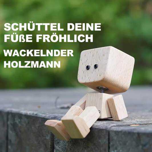 Figurine en Bois Articulée avec Expressions Magnétiques