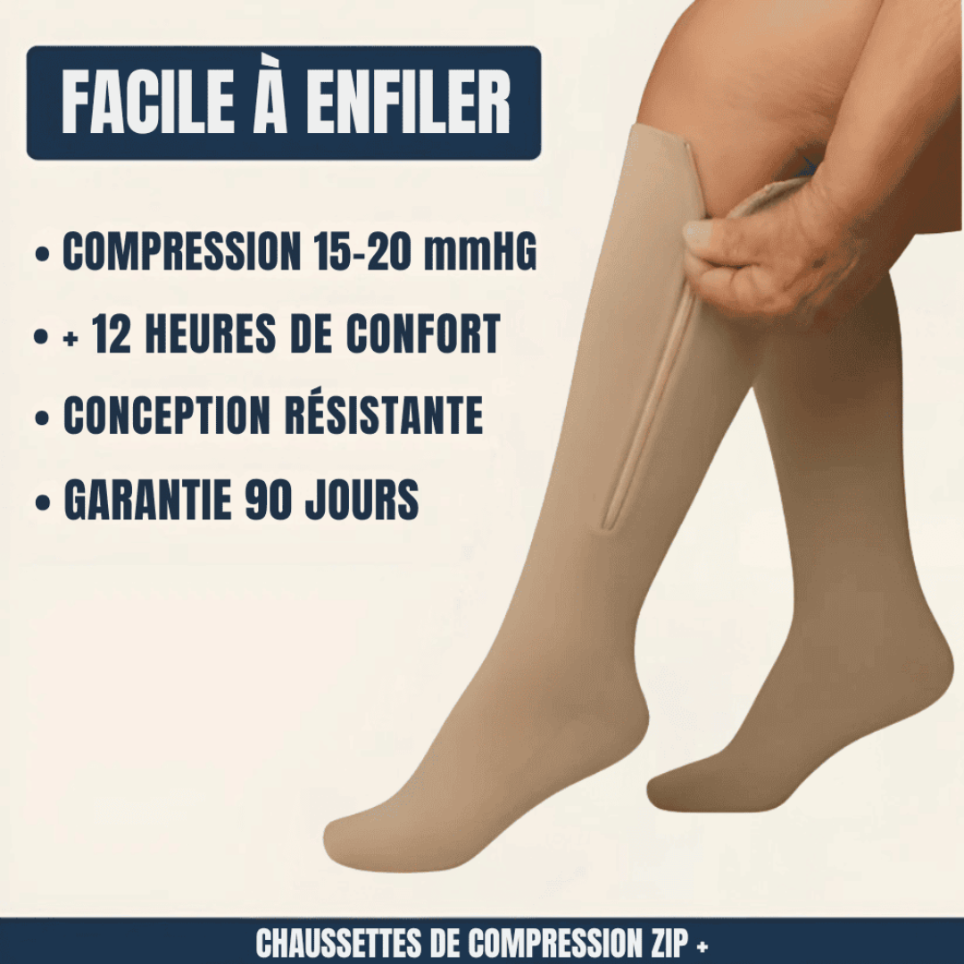 Chaussettes de Compression Zip+ – Alp CH
