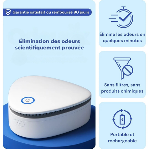 Éliminateur d'odeurs portable