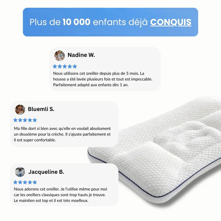 Oreiller ergonomique pour enfant