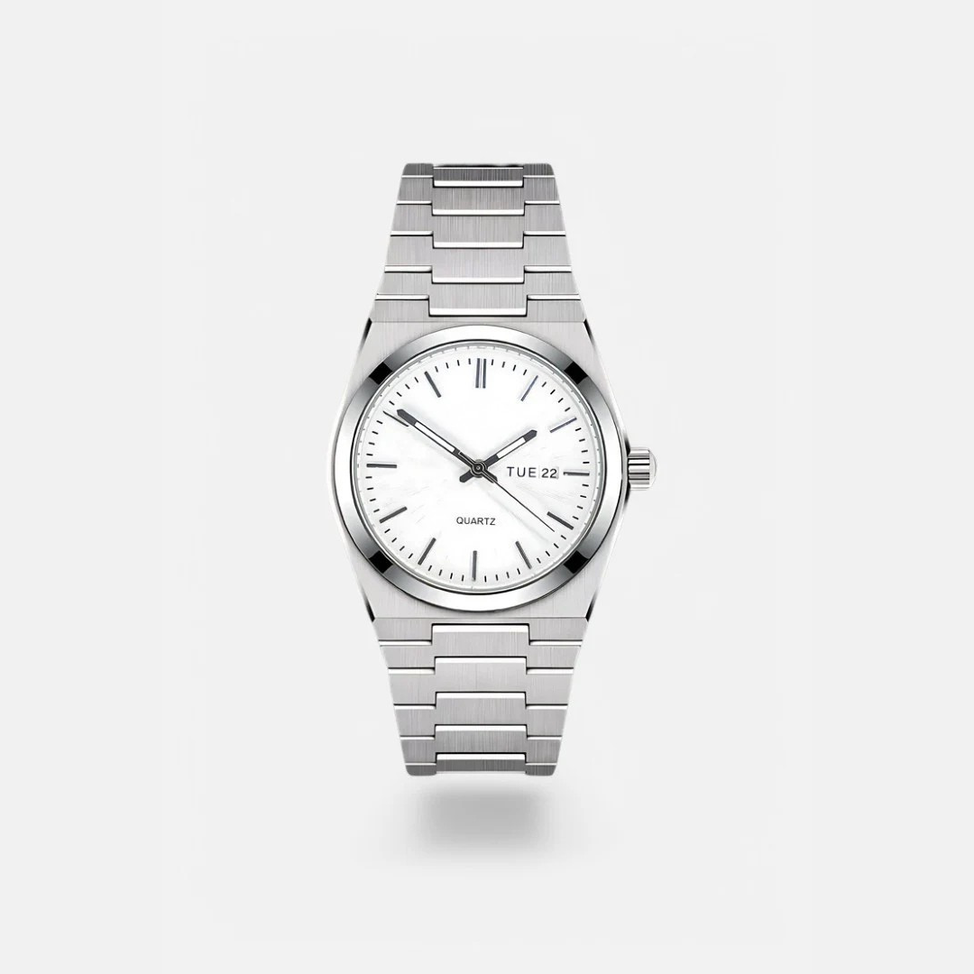 Elegante Herrenuhr aus Edelstahl