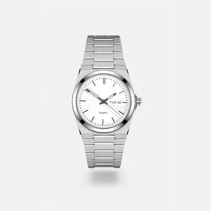 Elegante Herrenuhr aus Edelstahl