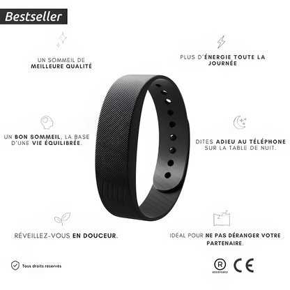 Bracelet intelligent de réveil silencieux