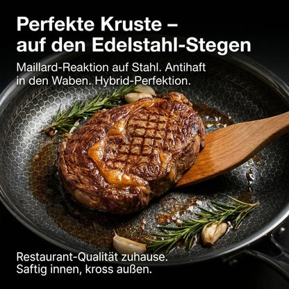 Poêle en acier alvéolé 28 cm sans PFAS