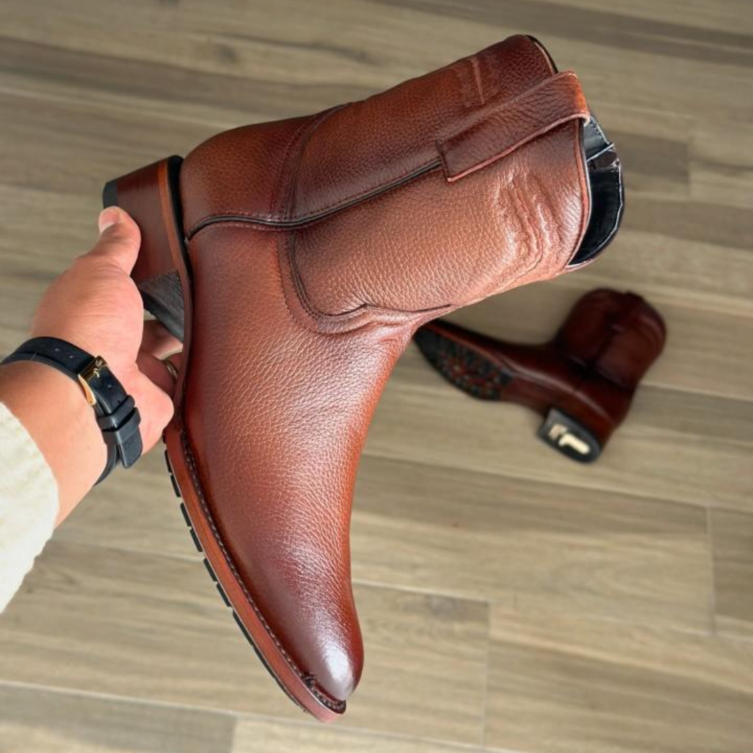 Bottines en cuir confort