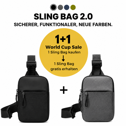 Kompakte, sichere Umhängetasche 2.0