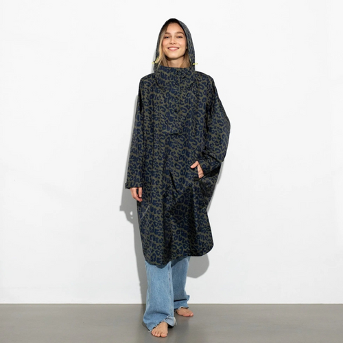 Imperméable long à capuche