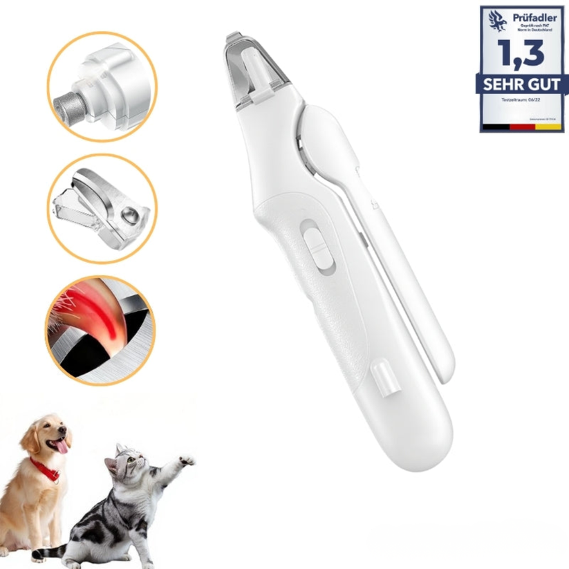 Coupe-ongles pour animaux à LED