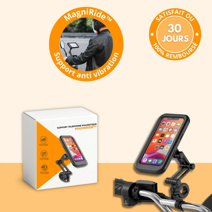 Support Téléphone Moto Étanche 360°