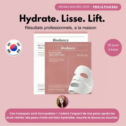 Masque visage collagène