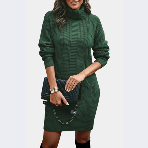 Strickkleid mit Rollkragen