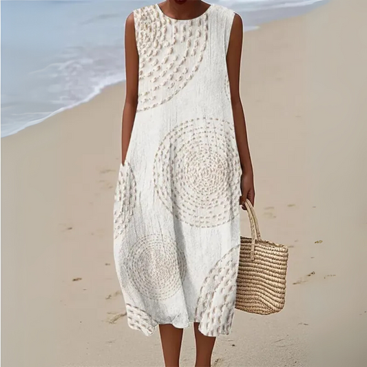 Weites, langes Kleid im Boho-Stil