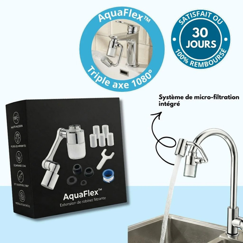 Extension de Robinet 1080° Filtrante Double Jet