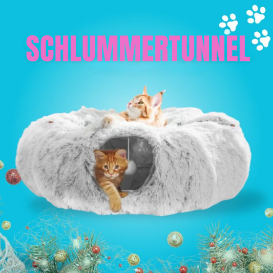 Tunnel douillet pour chats – Pour des moments de calme et de jeu