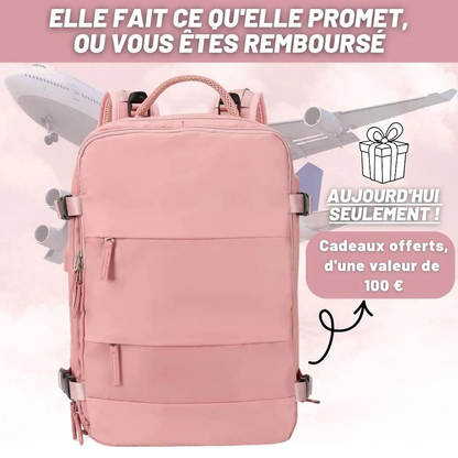 Sac à dos de voyage extensible pour femmes actives