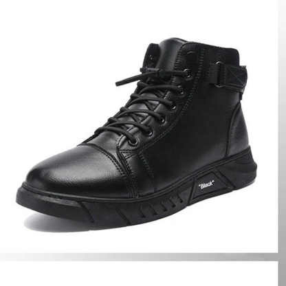Bottines homme en cuir souple
