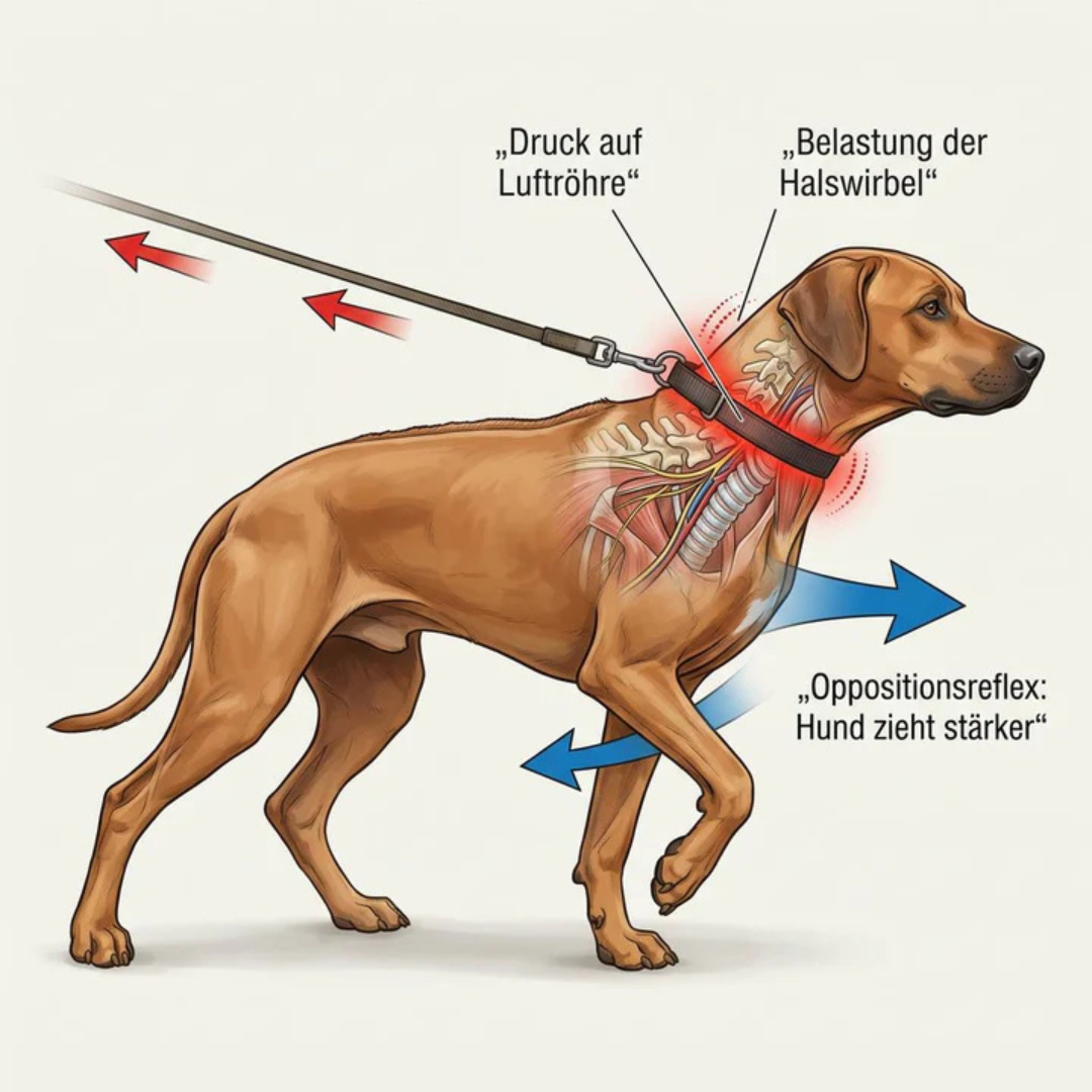 Harnais anti-traction avec laisse pour chien