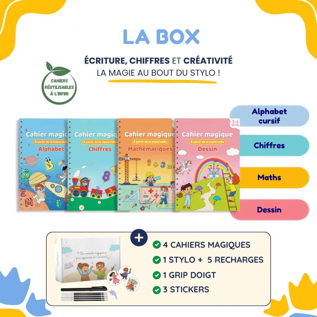 Coffret éducatif écriture et chiffres enfant