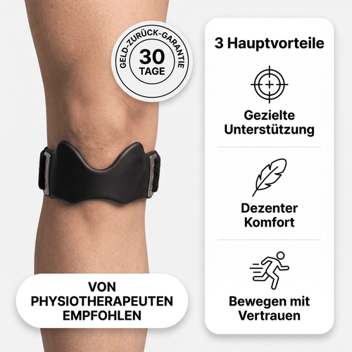 Verstellbarer Patellagurt für das Knie