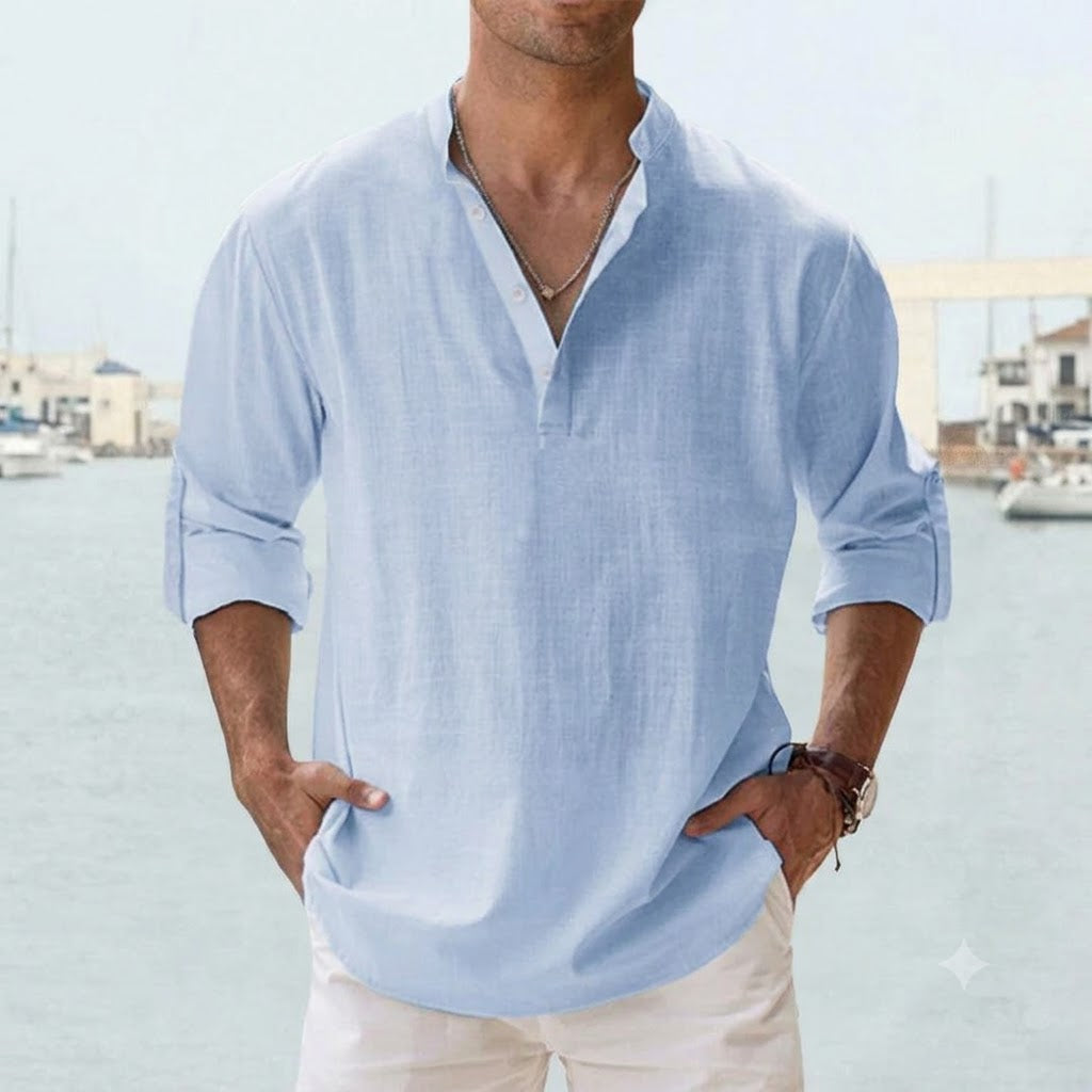 Chemise lin respirant homme été léger