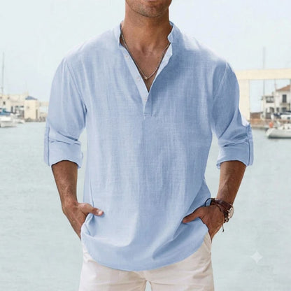 Chemise lin respirant homme été léger