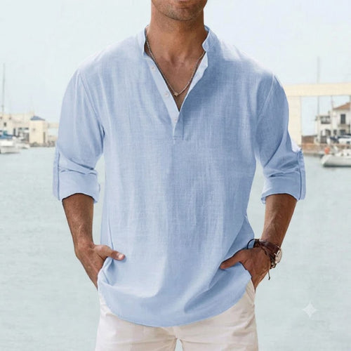 Chemise lin respirant homme été léger
