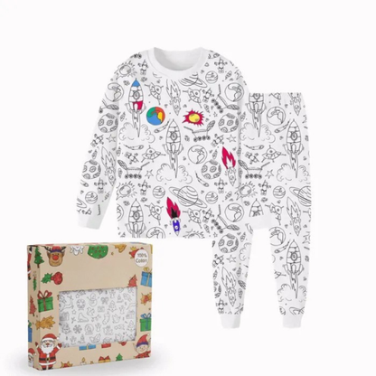 Ausmalbarer Pyjama für Kinder