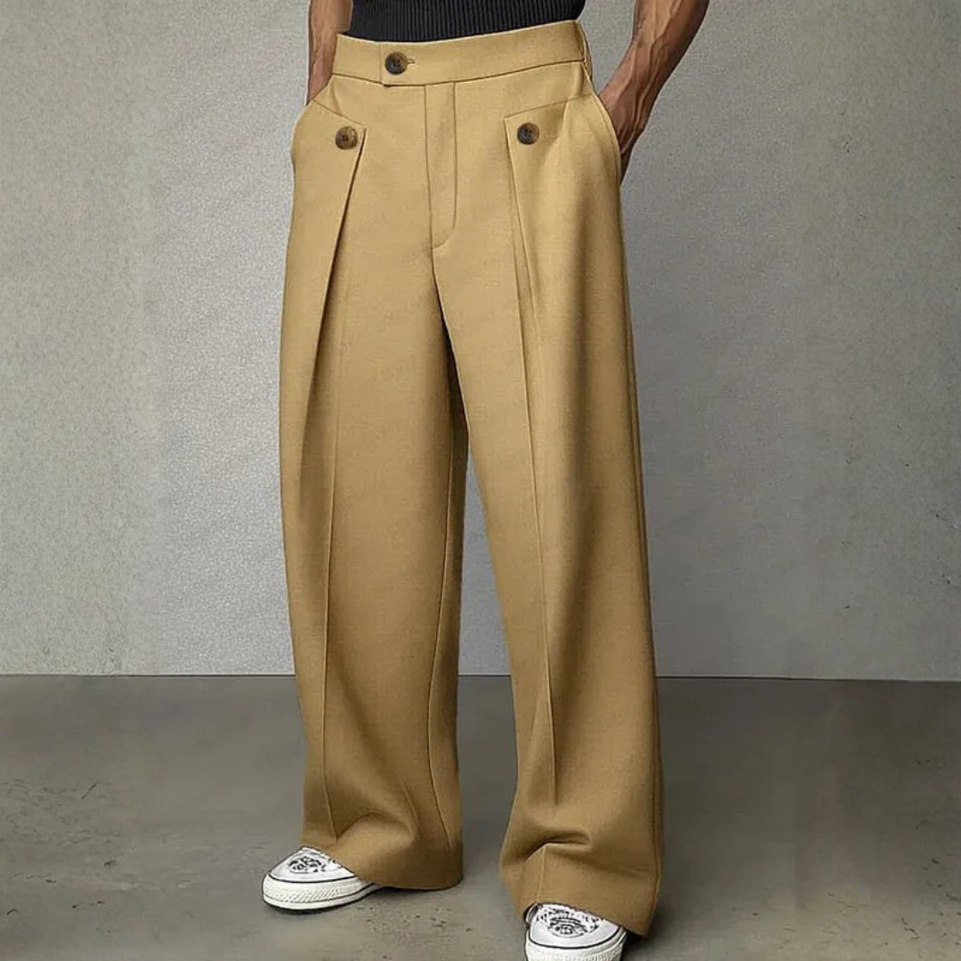Pantalon habillé à pinces homme