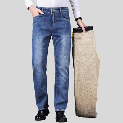 Herrenjeans mit Fleecefutter