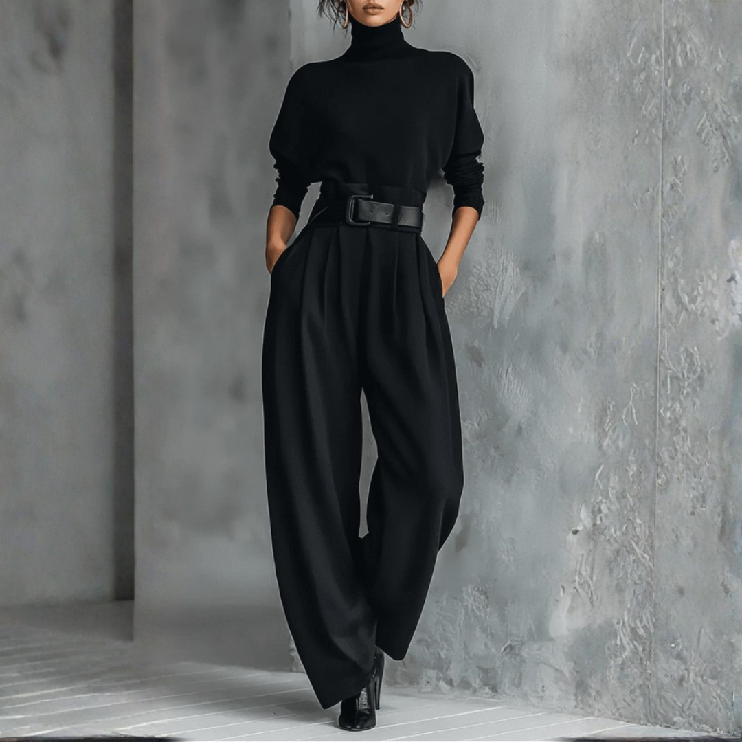 Combinaison élégante col montant