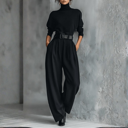 Combinaison élégante col montant