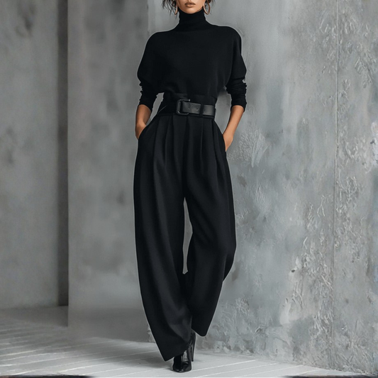 Combinaison élégante col montant