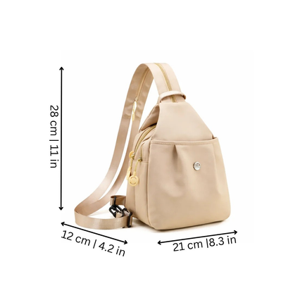 Sac Bandoulière Compact Femme avec Compartiments de Rangement