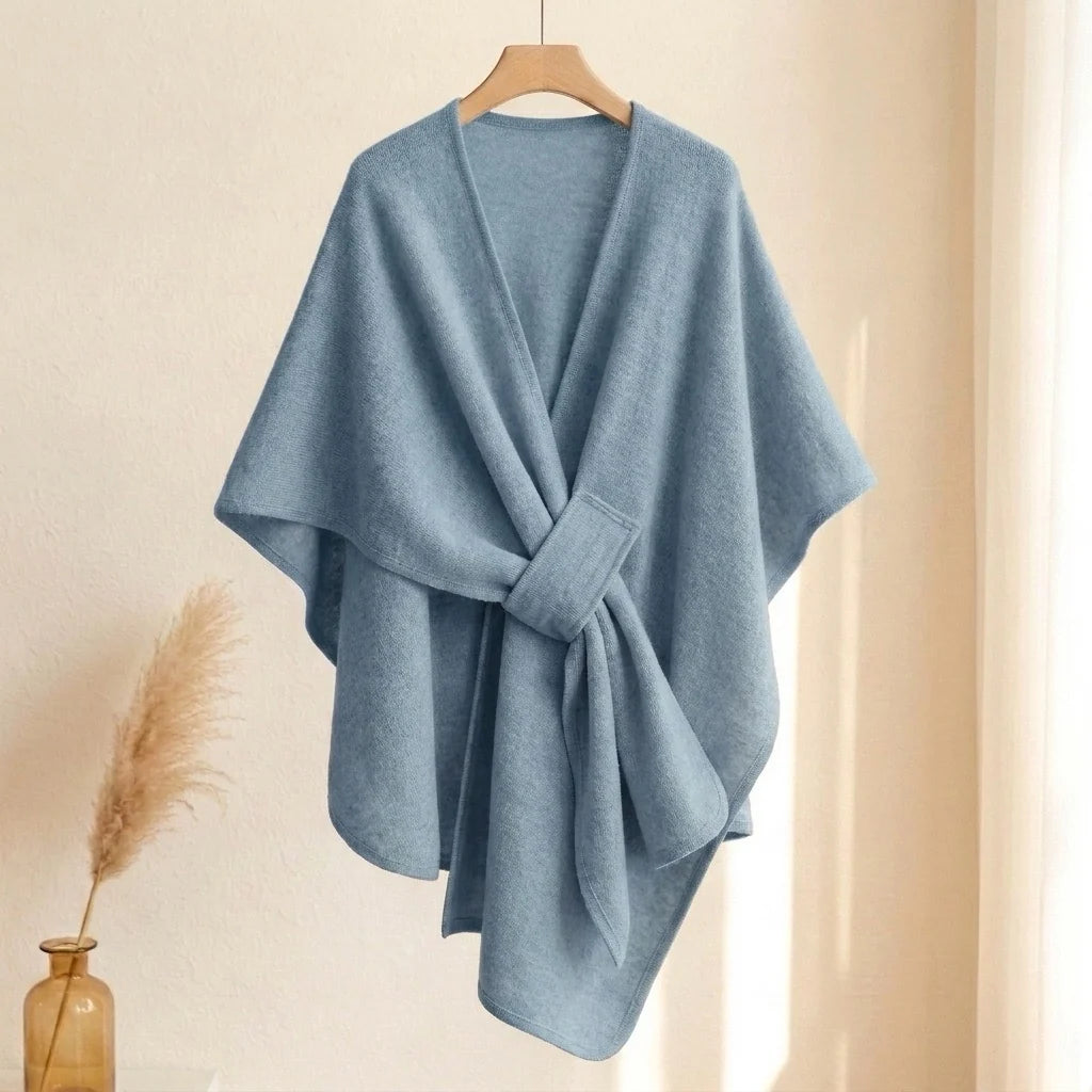 Langer Poncho-Schal für Damen